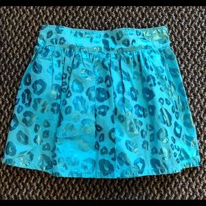 Piper Teal Leopard Skort 10/12 (L)